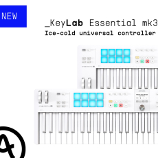 Arturia apresenta o KeyLab Essential mk3 Alpine White